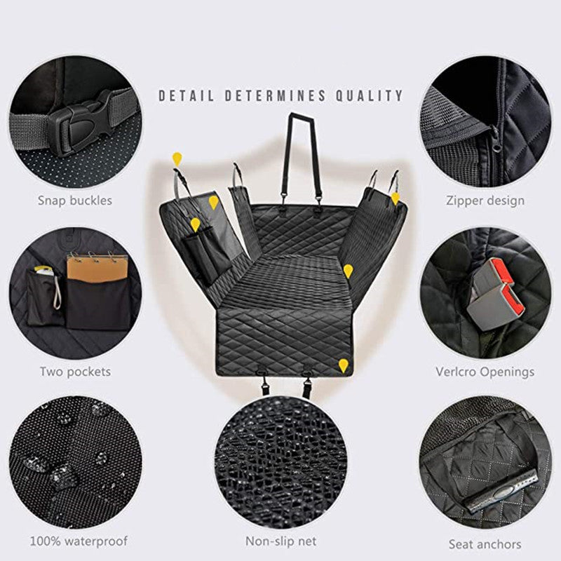 Waterproof Dog Car Seat Cover — Scratch-Resistant Hammock Protector