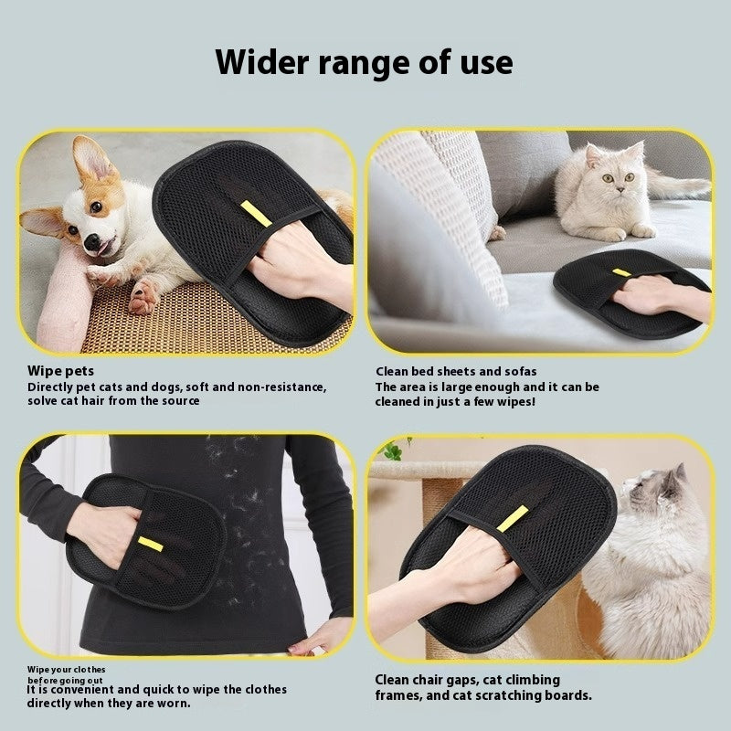 Pet Hair Remover Glove — Deshedding Brush for Dogs & Cats